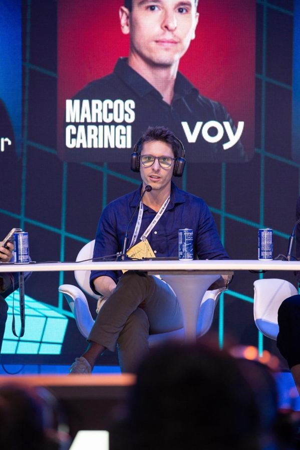 Marcos Caringi em evento